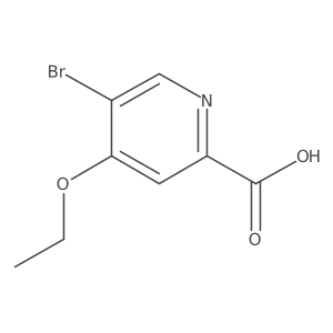 5-Bromo-4-ethoxypicolinic acid Structure