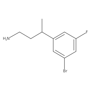 3-(3-Bromo-5-fluorophenyl)butan-1-amine Structure