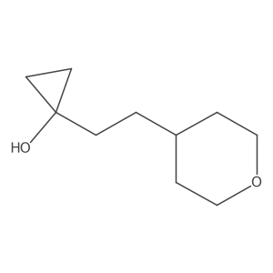 1-[2-(Oxan-4-yl)ethyl]cyclopropan-1-ol Structure