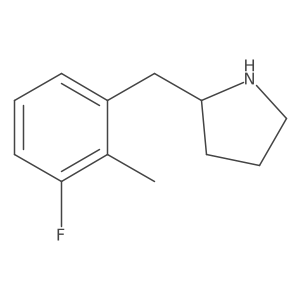 2-[(3-Fluoro-2-methylphenyl)methyl]pyrrolidine Structure