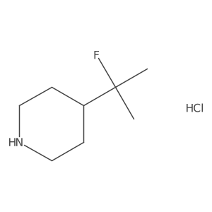4-(2-Fluoropropan-2-yl)piperidine hydrochloride Structure
