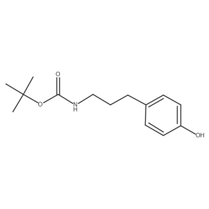 tert-butyl N-[3-(4-hydroxyphenyl)propyl]carbamate Structure