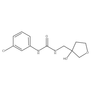 1-(3-Chlorophenyl)-3-((3-hydroxytetrahydrofuran-3-yl)methyl)urea Structure