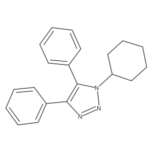 1H-1,2,3-Triazole, 1-cyclohexyl-4,5-diphenyl-结构式