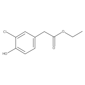 Ethyl 3-chloro-4-hydroxyphenylacetate Structure