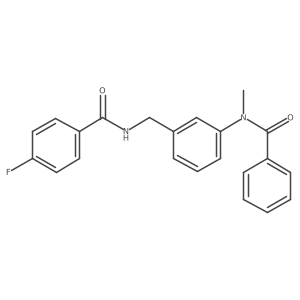 N-(3-((4-Fluorobenzamido)methyl)phenyl)-N-methylbenzamide Structure