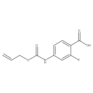 2-Fluoro-4-{[(prop-2-en-1-yloxy)carbonyl]amino}benzoic acid Structure