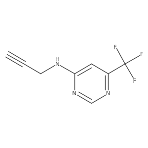 N-(prop-2-yn-1-yl)-6-(trifluoromethyl)pyrimidin-4-amine Structure