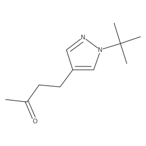 4-(1-tert-butyl-1H-pyrazol-4-yl)butan-2-one结构式