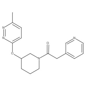 1-(3-((6-Methylpyridazin-3-yl)oxy)piperidin-1-yl)-2-(pyridin-3-yl)ethanone Structure