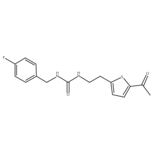 1-(2-(5-Acetylthiophen-2-yl)ethyl)-3-(4-fluorobenzyl)urea Structure