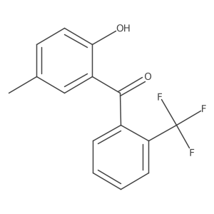 Methanone, (2-hydroxy-5-methylphenyl)[2-(trifluoromethyl)phenyl]- Structure