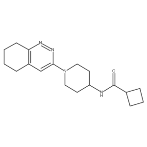 N-[1-(5,6,7,8-tetrahydrocinnolin-3-yl)piperidin-4-yl]cyclobutanecarboxamide Structure