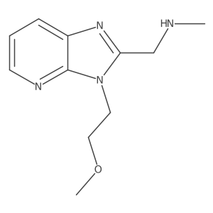 1-(3-(2-methoxyethyl)-3H-imidazo[4,5-b]pyridin-2-yl)-N-methylmethanamine结构式