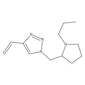 1-((1-propylpyrrolidin-2-yl)methyl)-1H-1,2,3-triazole-4-carbaldehyde Structure