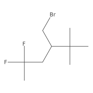 3-(Bromomethyl)-5,5-difluoro-2,2-dimethylhexane Structure