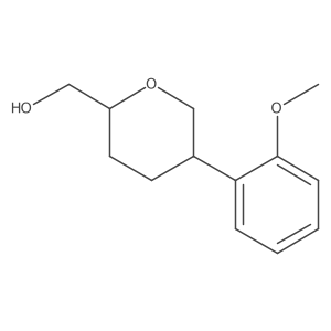 [5-(2-Methoxyphenyl)oxan-2-yl]methanol Structure