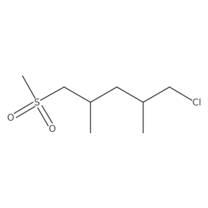 1-Chloro-5-methanesulfonyl-2,4-dimethylpentane Structure