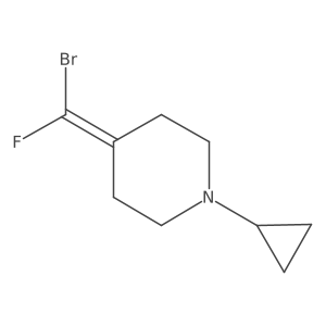 4-[Bromo(fluoro)methylidene]-1-cyclopropylpiperidine Structure