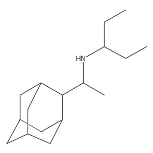 [1-(Adamantan-2-yl)ethyl](pentan-3-yl)amine结构式