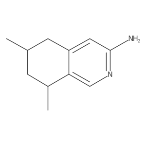 6,8-Dimethyl-5,6,7,8-tetrahydroisoquinolin-3-amine结构式
