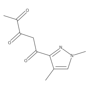 1-(1,4-dimethyl-1H-pyrazol-3-yl)pentane-1,3,4-trione Structure