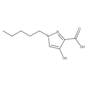 4-hydroxy-1-pentyl-1H-pyrazole-3-carboxylic acid结构式
