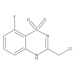 3-(chloromethyl)-8-fluoro-2H-1lambda6,2,4-benzothiadiazine-1,1-dione Structure