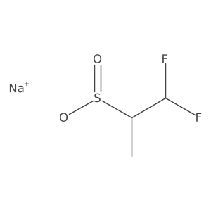 Sodium 1,1-difluoropropane-2-sulfinate Structure