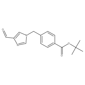 tert-butyl 4-[(4-formyl-1H-imidazol-1-yl)methyl]benzoate Structure