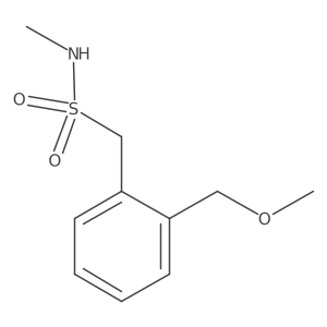 1-[2-(methoxymethyl)phenyl]-N-methylmethanesulfonamide结构式