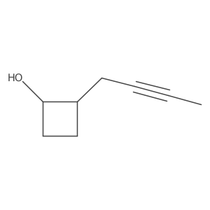 2-(But-2-yn-1-yl)cyclobutan-1-ol Structure