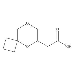 2-{5,8-Dioxaspiro[3.5]nonan-6-yl}acetic acid结构式