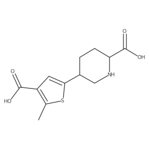 5-(4-Carboxy-5-methylthiophen-2-yl)piperidine-2-carboxylic acid结构式
