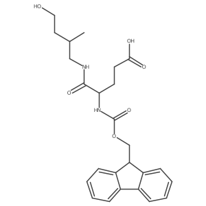4-({[(9H-fluoren-9-yl)methoxy]carbonyl}amino)-4-[(4-hydroxy-2-methylbutyl)carbamoyl]butanoic acid结构式
