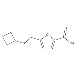 5-[(Cyclobutylsulfanyl)methyl]furan-2-carboxylic acid结构式
