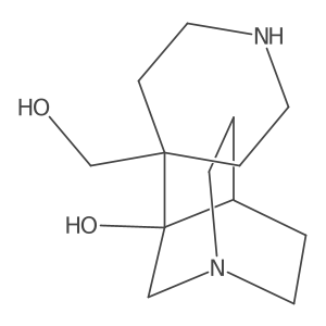 3-[4-(Hydroxymethyl)piperidin-4-yl]-1-azabicyclo[2.2.2]octan-3-ol结构式
