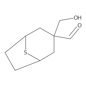 3-(Hydroxymethyl)-8-thiabicyclo[3.2.1]octane-3-carbaldehyde Structure