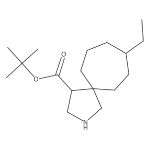 Tert-butyl 8-ethyl-2-azaspiro[4.6]undecane-4-carboxylate结构式