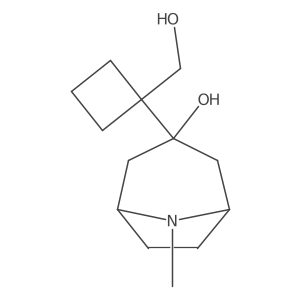 3-[1-(Hydroxymethyl)cyclobutyl]-8-methyl-8-azabicyclo[3.2.1]octan-3-ol Structure