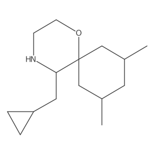 5-(Cyclopropylmethyl)-8,10-dimethyl-1-oxa-4-azaspiro[5.5]undecane Structure