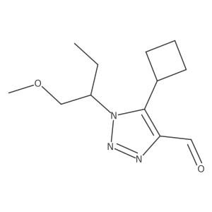 5-cyclobutyl-1-(1-methoxybutan-2-yl)-1H-1,2,3-triazole-4-carbaldehyde Structure
