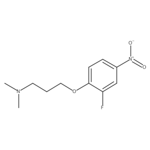 {3-[(2-Fluoro-4-nitrophenyl)oxy]propyl}dimethylamine Structure