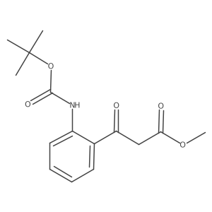 Methyl 3-(2-{[(tert-butoxy)carbonyl]amino}phenyl)-3-oxopropanoate Structure