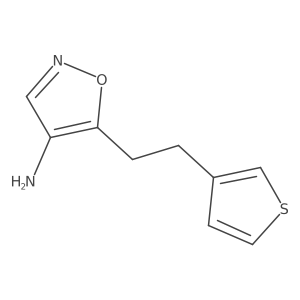 5-[2-(Thiophen-3-yl)ethyl]-1,2-oxazol-4-amine Structure