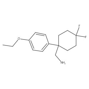 [1-(4-Ethoxyphenyl)-4,4-difluorocyclohexyl]methanamine Structure