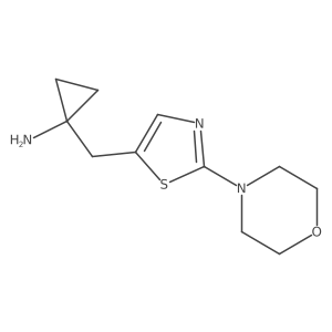 1-{[2-(Morpholin-4-yl)-1,3-thiazol-5-yl]methyl}cyclopropan-1-amine结构式