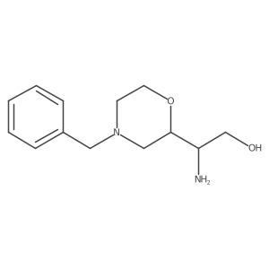 2-Amino-2-(4-benzylmorpholin-2-yl)ethan-1-ol Structure