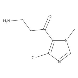 3-amino-1-(4-chloro-1-methyl-1H-imidazol-5-yl)propan-1-one结构式
