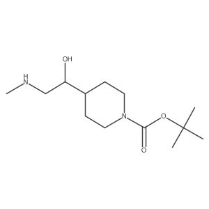 Tert-butyl 4-[1-hydroxy-2-(methylamino)ethyl]piperidine-1-carboxylate Structure